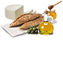 Aceite + queso fresco + miel