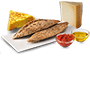 Tomate + tortilla + queso